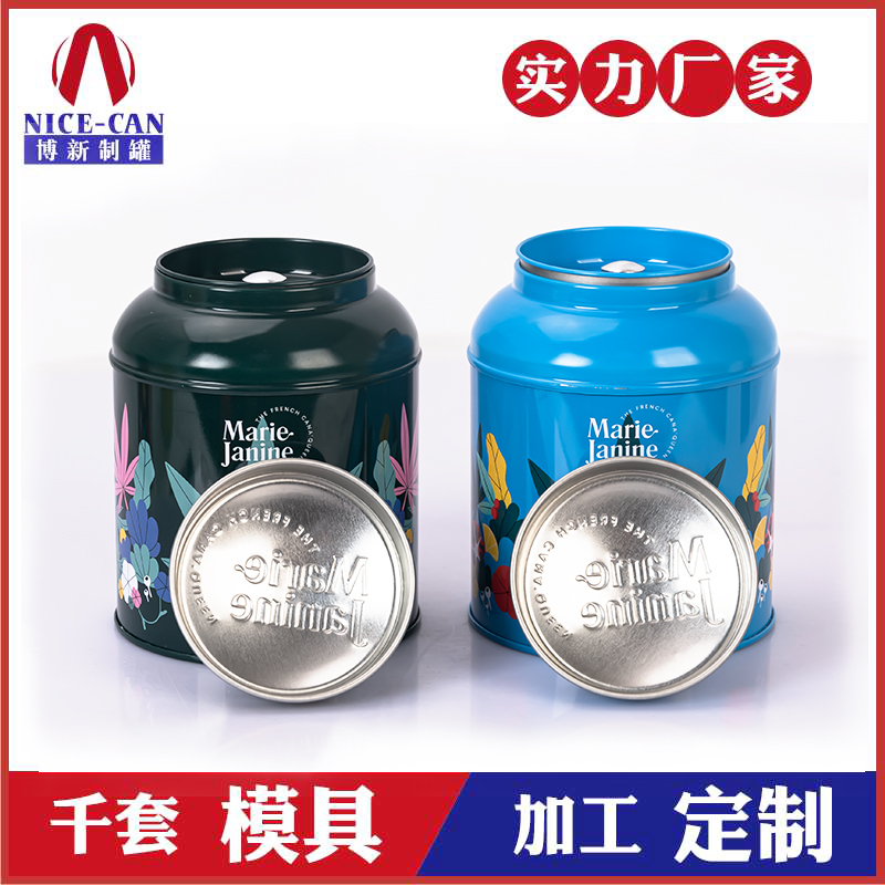 馬口鐵圓形茶葉罐-茶葉鐵罐生產廠家